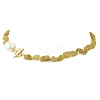 Raw Rough Natural Yellow Apatite Necklaces NJEW-JN06638-2