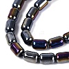 Electroplate Opaque Glass Beads Strands EGLA-Q132-03A-C05-3