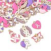 48Pcs 12 Styles Alloy Enamel Pendants FIND-FS0004-81-2