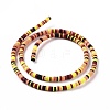 Handmade Polymer Clay Beads Strands CLAY-R089-3mm-015-3