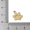 304 Stainless Steel Pendants STAS-E501-01G-01-4