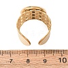 304 Stainless Steel Cable Chain Cuff Ring Components SA-CBA94B1-01G-04-3