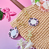 2Pcs PU Mirror Keychains KEYC-TADJ0001-05A-5