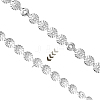 5Bags Flower Iron Decoration Strip FIND-GF0008-41A-P-5