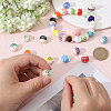 30Pcs 15 Colors Handmade Porcelain Beads PORC-CA0001-21-4