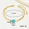 Brass Cable Chain Bracelets for Women RC8547-1