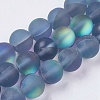 Synthetic Moonstone Beads Strands G-E468-G02-6mm-1