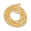 Electroplated Shell Pearl Beads Strands BSHE-G041-3mm-01-2