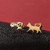 Stainless Steel Small Animal Stud Earrings for Women PW-WG87B69-01-1