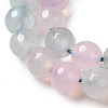 Dyed & Heated Natural Agate Beads Strands G-P539-D01-02-4