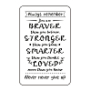 Stainless Steel Blank Thermal Transfer Cards LS-DIY-WH0206-003-1