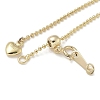 Brass Heart Extension Chain KK-M308-11G-2