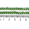 Electroplate Transparent Glass Beads Strands EGLA-A035-T3mm-A11-4
