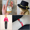 8Pcs 8 Colors Flat PU Leather Cord DIY-GF0009-58-5