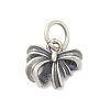 925 Sterling Silver Bowknot Charms with Jump Rings STER-M021-01AS-03-1