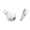Tarnish Resistant 304 Stainless Steel Bayonet Clasps X-STAS-P285-03P-3