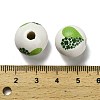 St. Patrick's Day Series Printed Schima Wood European Beads WOOD-V002-01E-3