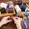   8 Rolls 8 Colors Waxed Cotton Thread Cords YC-PH0002-46-3