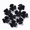 3-Petal Spray Painted Acrylic Bead Caps MACR-N007-01H-1