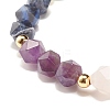7 Chakra Natural Mixed Stone Beads Bracelet for Women BJEW-JB07417-3