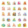 50 Pieces Creative Miniatures Paper Stickers STIC-R001-04-2