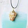 Natural Conch and Shell Pendant Necklaces YJ0466-2-1