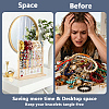 4-Tier Detachable Wooden Bracelet Organizer Display Tower Stands ODIS-WH0043-262A-5