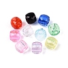 Transparent Acrylic European Beads OACR-Q200-09-2