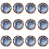 Gorgecraft 12Pcs ABS Plastic Shank Buttons BUTT-GF0003-47A-1