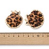 Natural Sea Shell Pendants SSHEL-B002-02G-02-3