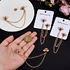 4Pcs Bee Zinc Alloy Rhinestone Fringed Brooches JEWB-FH0002-33KCG-3