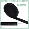 10 Yards Flat Polyester & Spandex Non-Slip Elastic Cord OCOR-HY0001-45-2