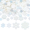 100Pcs 4 Styles Christmas Opaque & Transparent Resin Cabochons RESI-NB0002-15-6