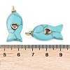 Synthetic Turquoise Pendants X-G-Z134-06G-03-3