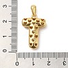 Brass Micro Pave Cubic Zirconia Pendants KK-E061-03G-20-3