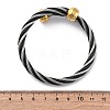 304 Stainless Steel Torque Bangles for Women BJEW-P310-22MC-5