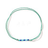 Glass Seed Beads Braided Bead Bracelets UB5281-2-1
