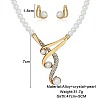 Alloy Rhinestones Earrings & Pendant Necklaces Sets for Women FS-WGC4FAA-01-4