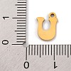 201 Stainless Steel Charms STAS-U016-01G-U-3