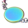 Rainbow Color 304 Stainless Steel Bracelet Making STAS-L248-003M-3