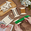 2 Sets Plywood Cloth Strip Shaft DIY-BC0015-14-3