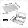 2Pcs Slide Top Tinplate Trinket Storage Boxes CON-SP0001-22B-02-2