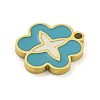 316 Surgical Stainless Steel Enamel Charms STAS-M073-33A-02G-1-2