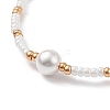 Shell Pearl Beaded Necklaces for Women NJEW-JN03985-4