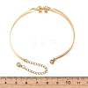 Bowknot 304 Stainless Steel & Rhinestone Cuff Bangles for Women BJEW-Z176-02G-5