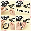 40Pcs 5 Styles Food Grade Eco-Friendly Silicone Focal Beads SIL-YW0002-47-2