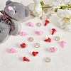  2Bags 2 Colors Heart Plastic Craft Nose DIY-NB0006-26-5