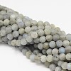 Round Natural Labradorite Bead Strands G-L448-24-10mm-1