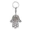 Alloy Pendant Keychains KEYC-WH0027-51-2