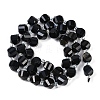 Natural Golden Sheen Obsidian Beads Strands G-L579-07B-3